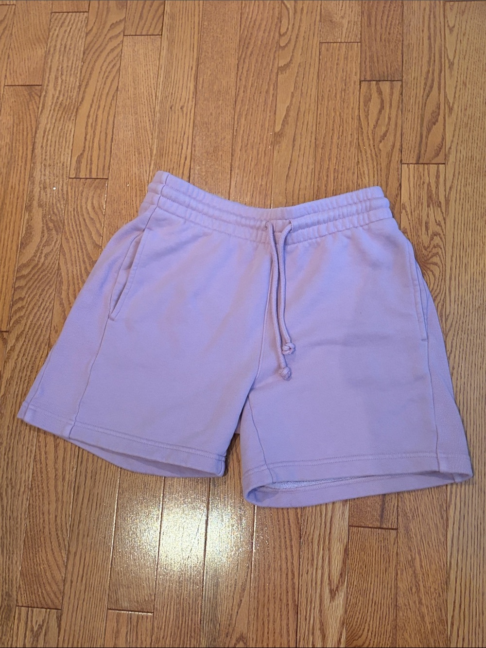 TNA Cozy Fleece Boyfriend Shorts – Pink – XS – Drawstring